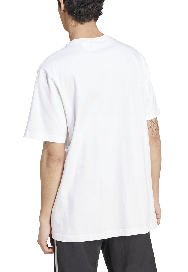 ViaMonte Shop | Adidas t-shirt unisex bianca in cotone