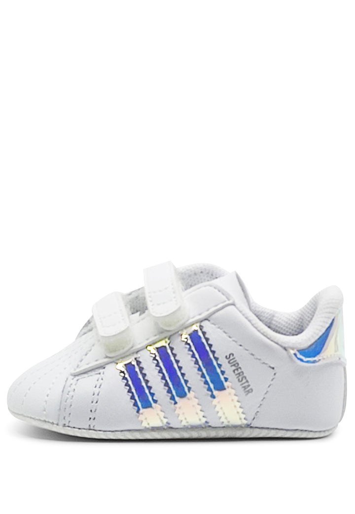 Adidas sneakers Superstar crib neonato bianca in pelle
