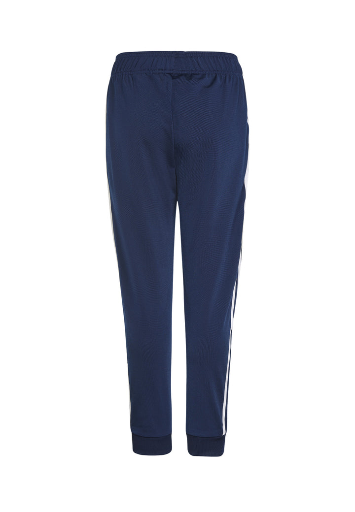 ViaMonte Shop | Adidas pantalone sportivo blu bambino in tessuto tecnico