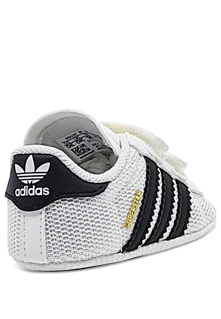 Adidas sneakers Superstar crib neonato bianca in mesh