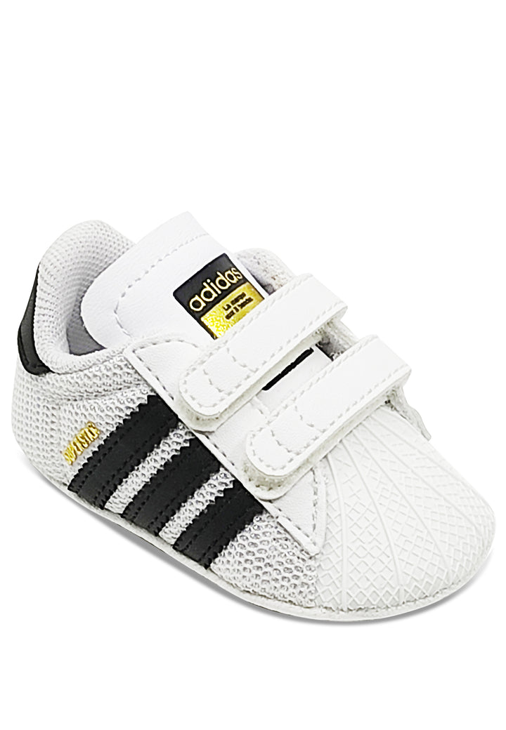 Adidas sneakers Superstar crib neonato bianca in mesh