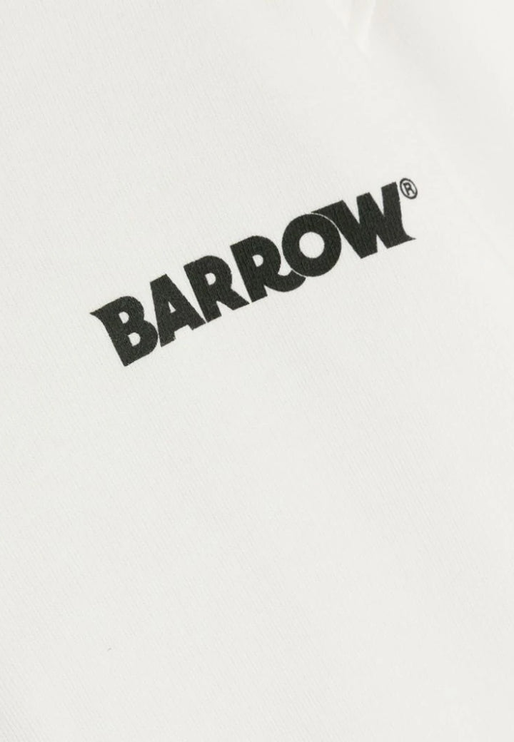 Barrow felpa bianca bambino in cotone
