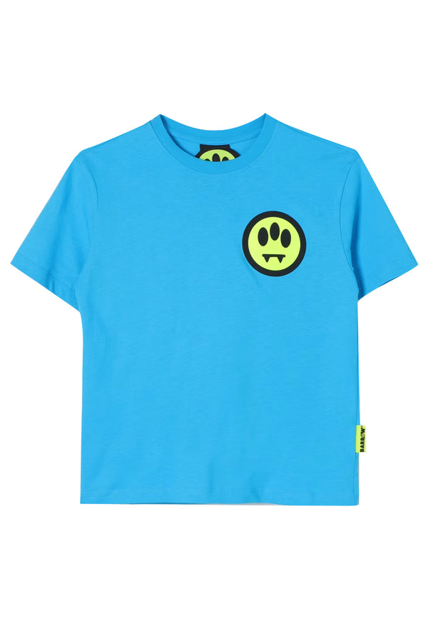 Barrow t-shirt azzurra bambino in jersey di cotone