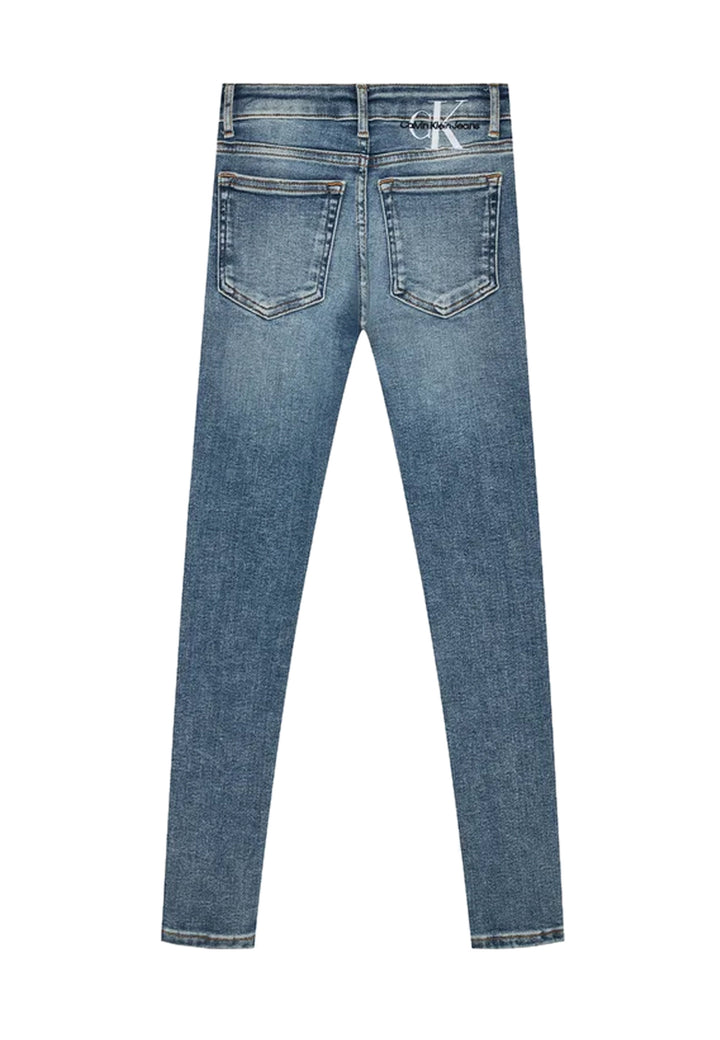 Calvin Klein jeans blu bambina in denim