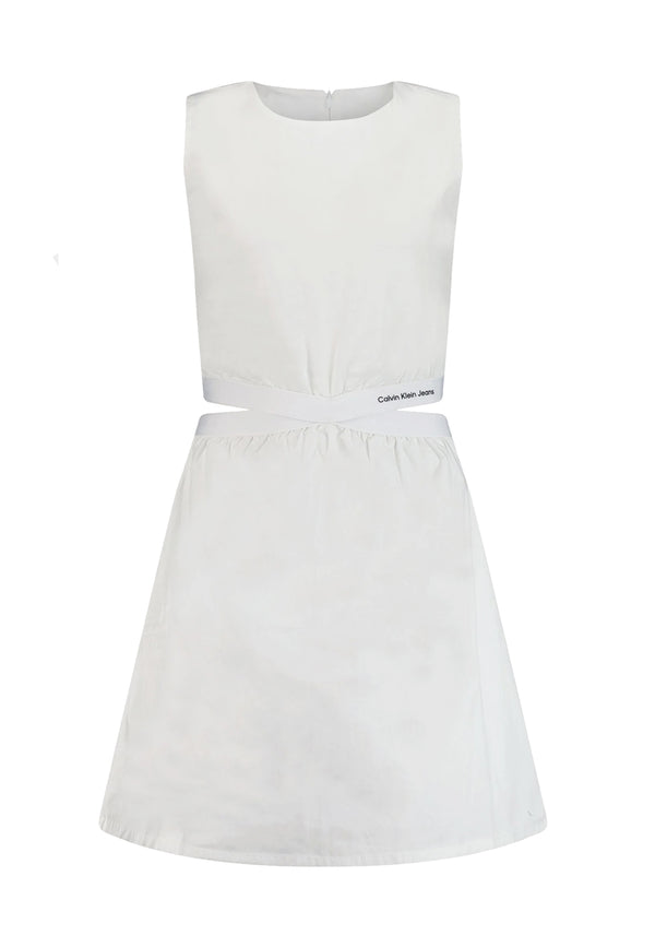 ViaMonte Shop | Calvin Klein Jeans vestito bianco bambina