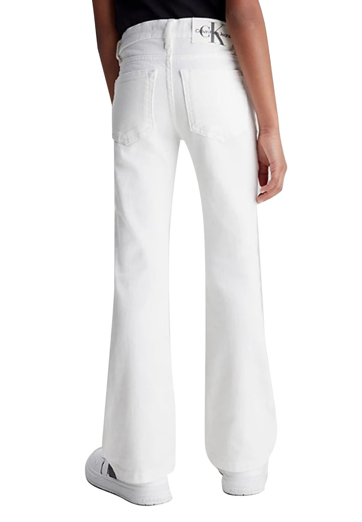 ViaMonte Shop | Calvin Klein jeans bianco bambina in denim