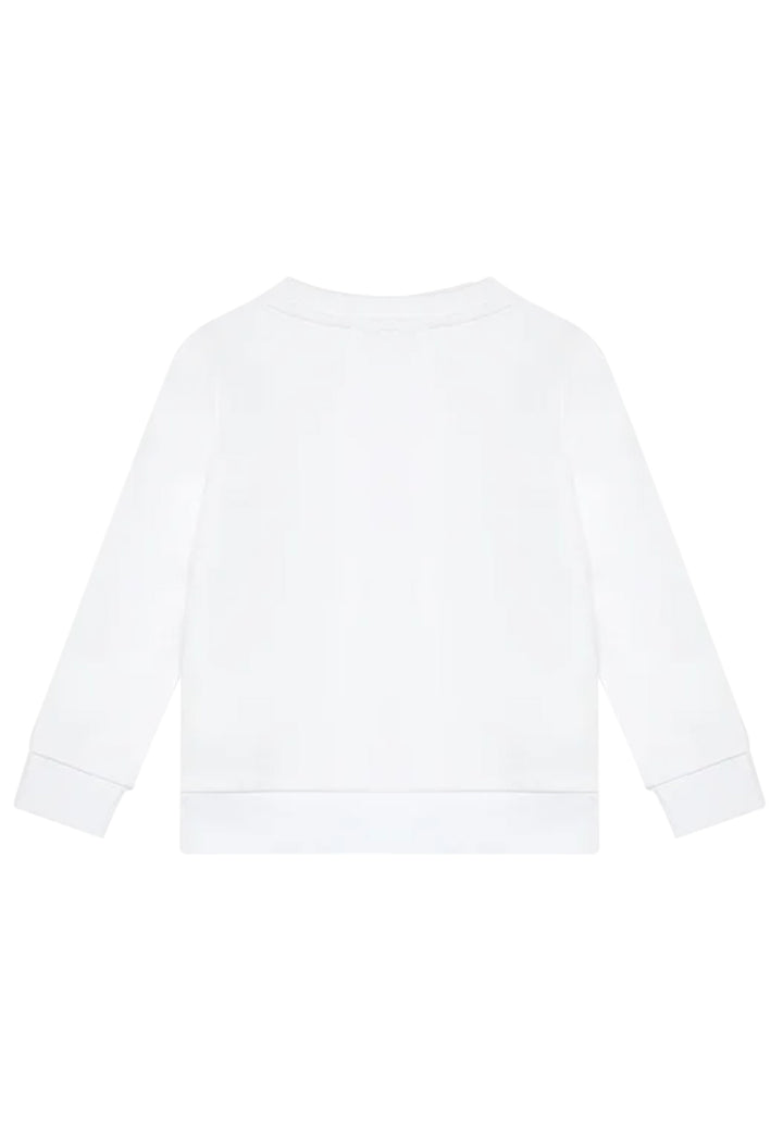 Calvin Klein Jeans felpa bianca bambino in cotone