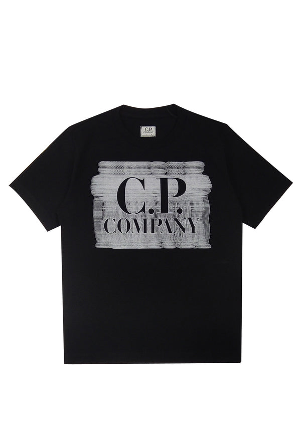 C.P. Company t-shirt nera bambino in cotone