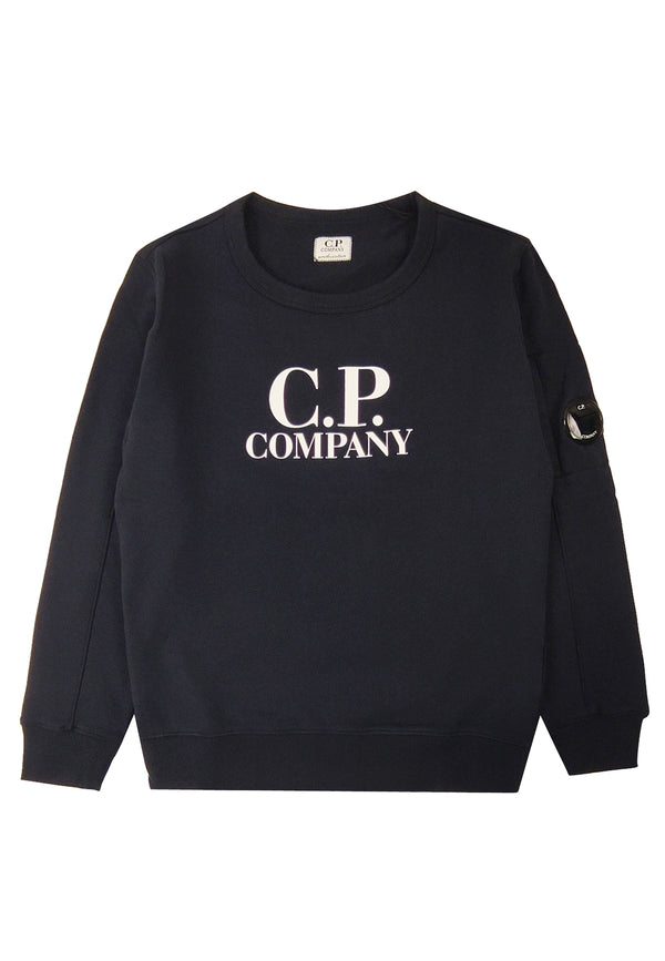 C.P. Company felpa blu navy bambino in cotone