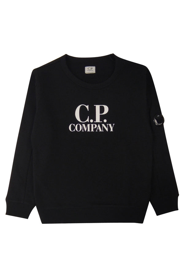 C.P. Company felpa nera bambino in cotone