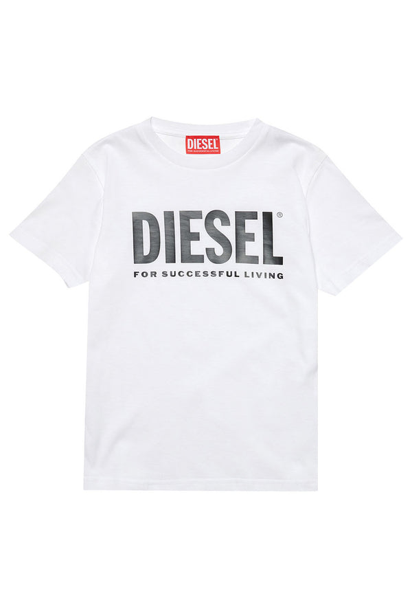 ViaMonte Shop | Diesel t-shirt bianca bambino in cotone