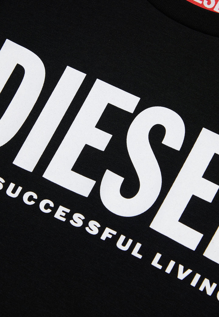 ViaMonte Shop | Diesel t-shirt nera bambino in cotone