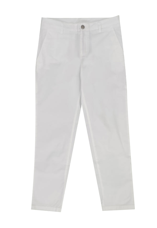 Dondup pantalone bianco bambino in cotone
