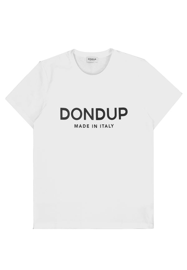 ViaMonte Shop | Dondup t-shirt uomo bianca in cotone