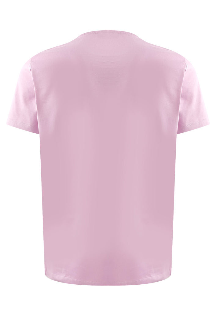 Dondup t-shirt uomo rosa in cotone
