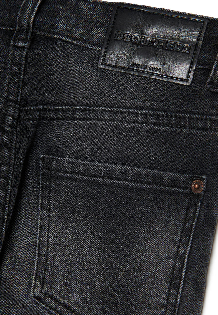 ViaMonte Shop | Dsquared2 jeans nero bambino in denim