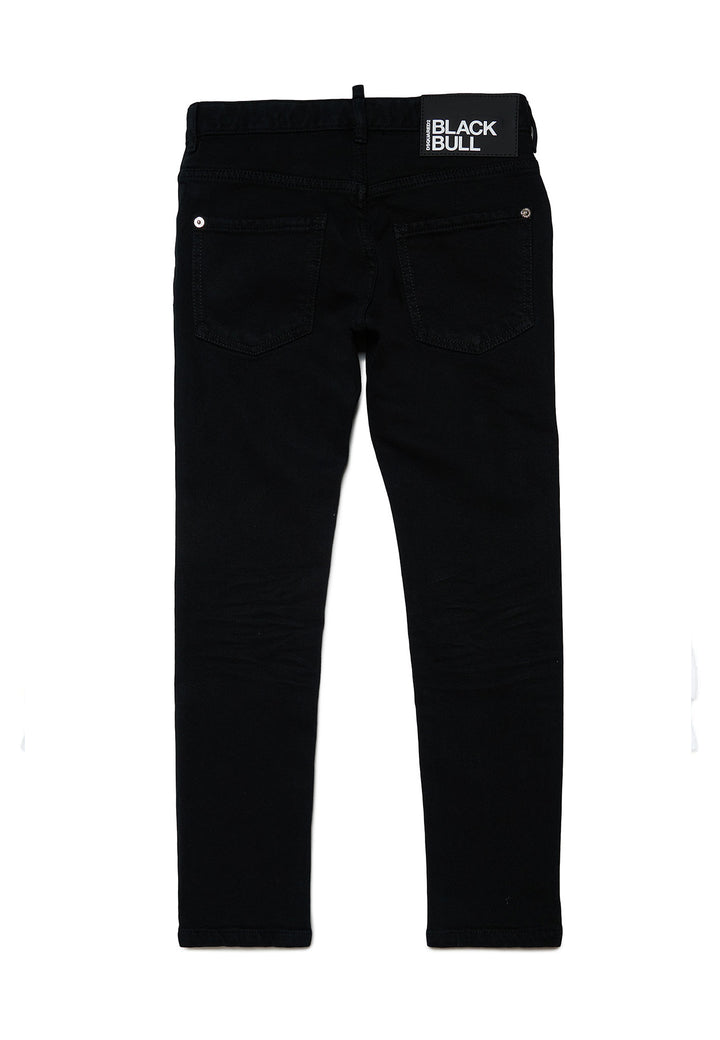 ViaMonte Shop | Dsquared2 jeans nero bambino in denim