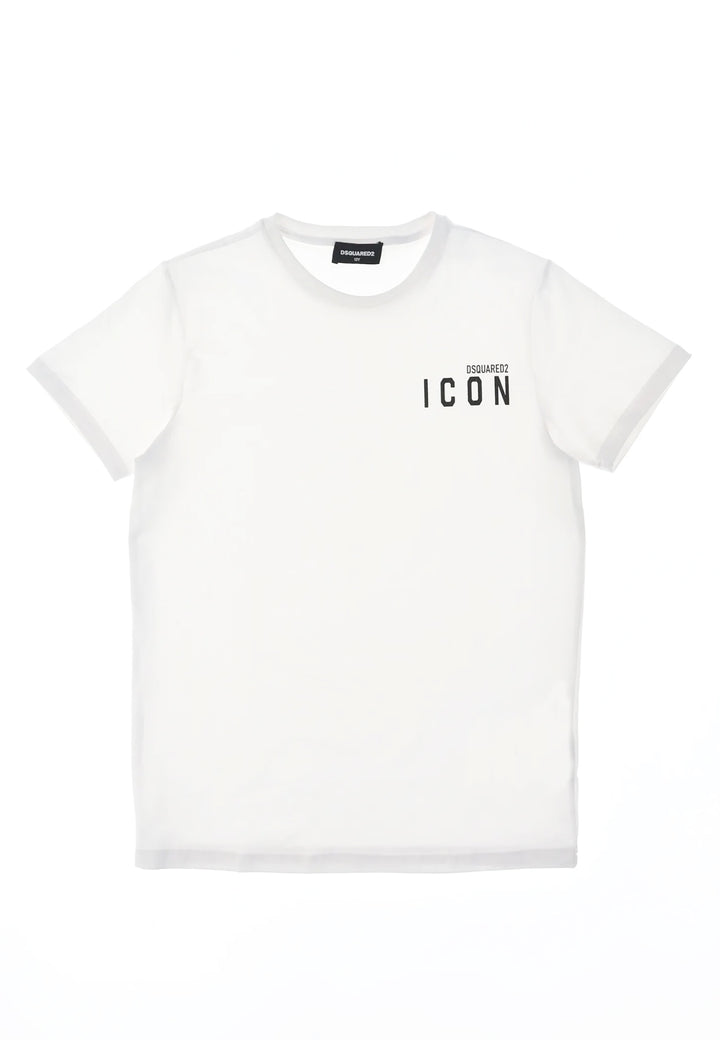 ViaMonte Shop | Dsqured2 t-shirt bianca bambino in cotone