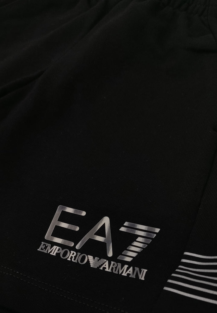 EA7 Emporio Armani bermuda nero bambino in cotone