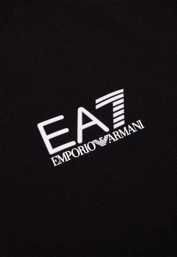 EA7 Emporio Armani felpa nera bambino in cotone