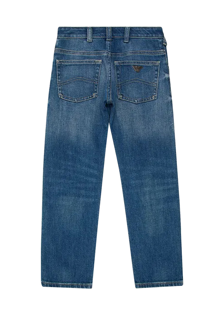 Emporio Armani jeans blu bambino in denim