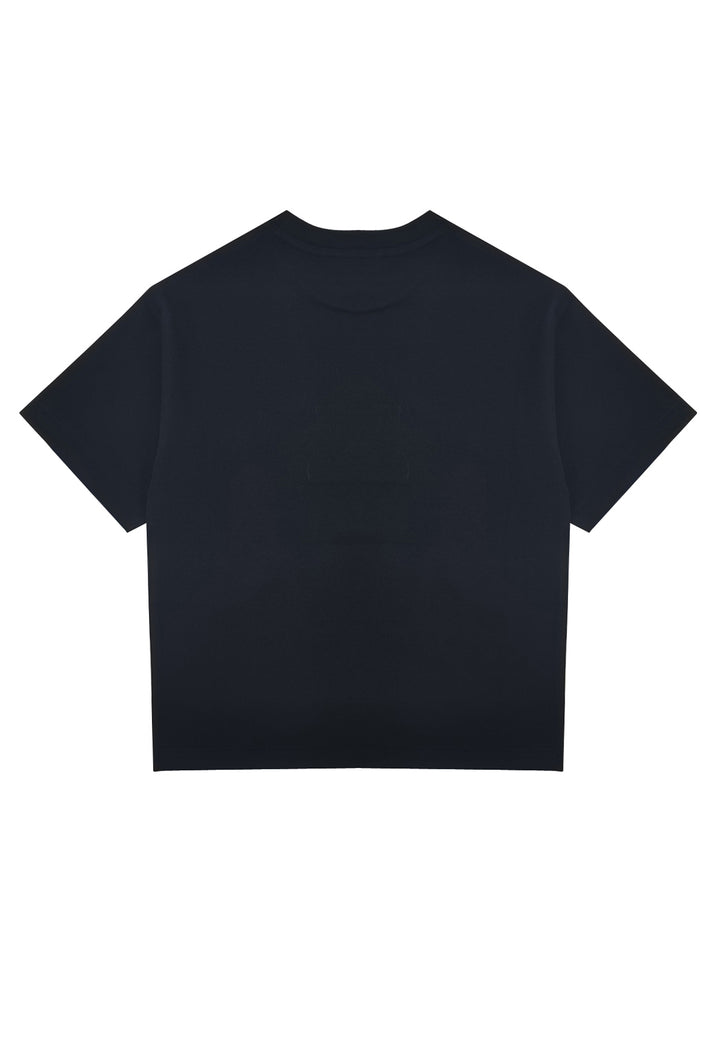 Emporio Armani t-shirt blu navy bambino in cotone