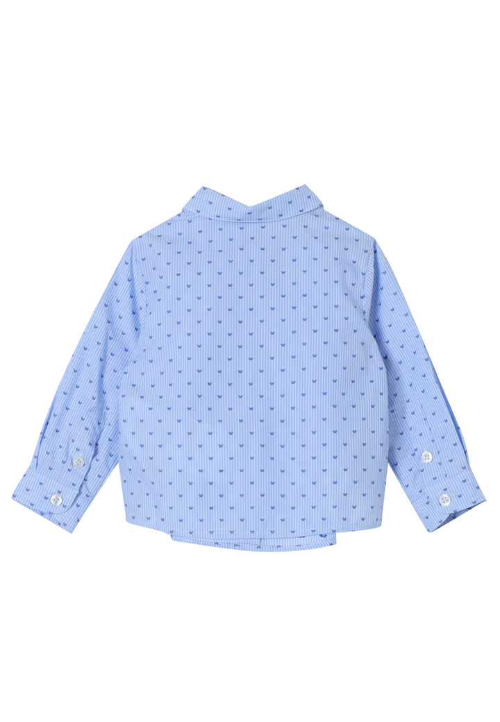 Emporio Armani camicia azzurra neoanto in cotone
