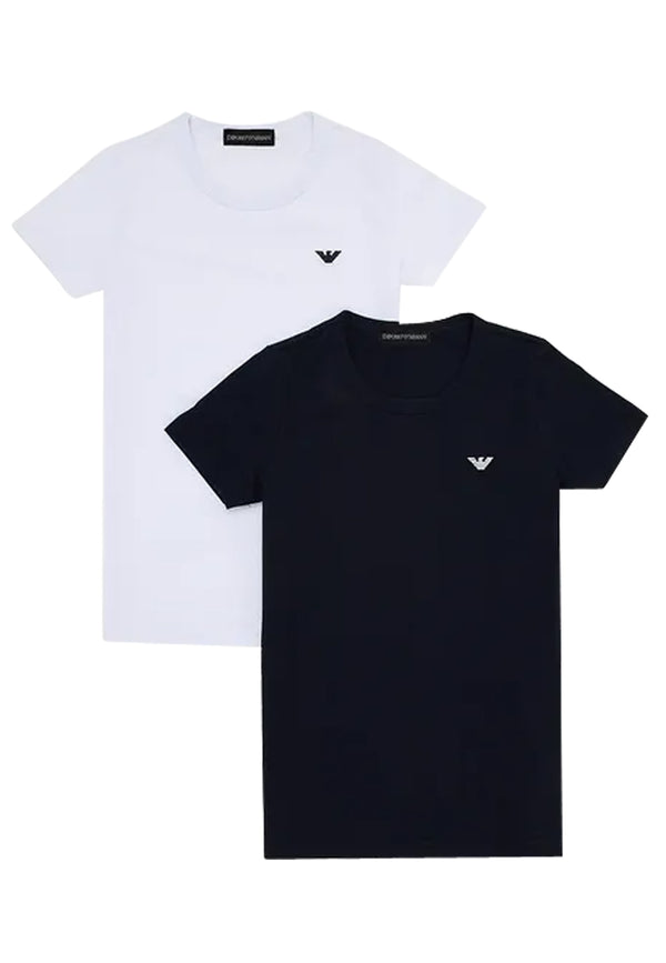 Emporio Armani set t-shirt nera/bianca bambino