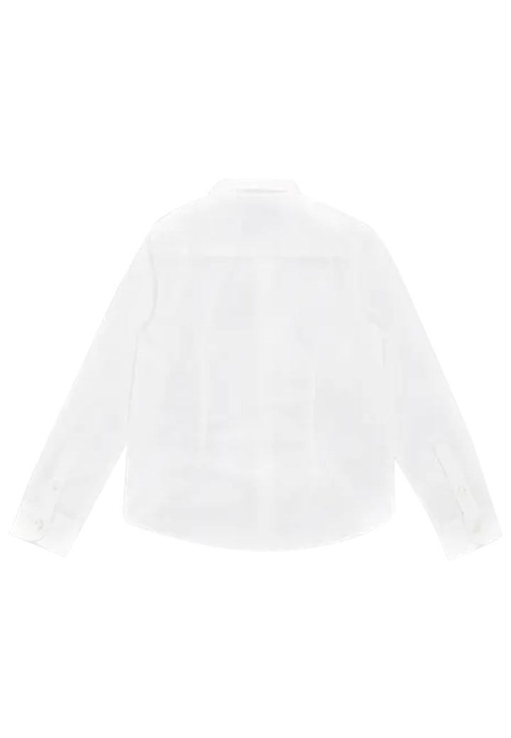 Emporio Armani camicia bianca bambino in misto cotone