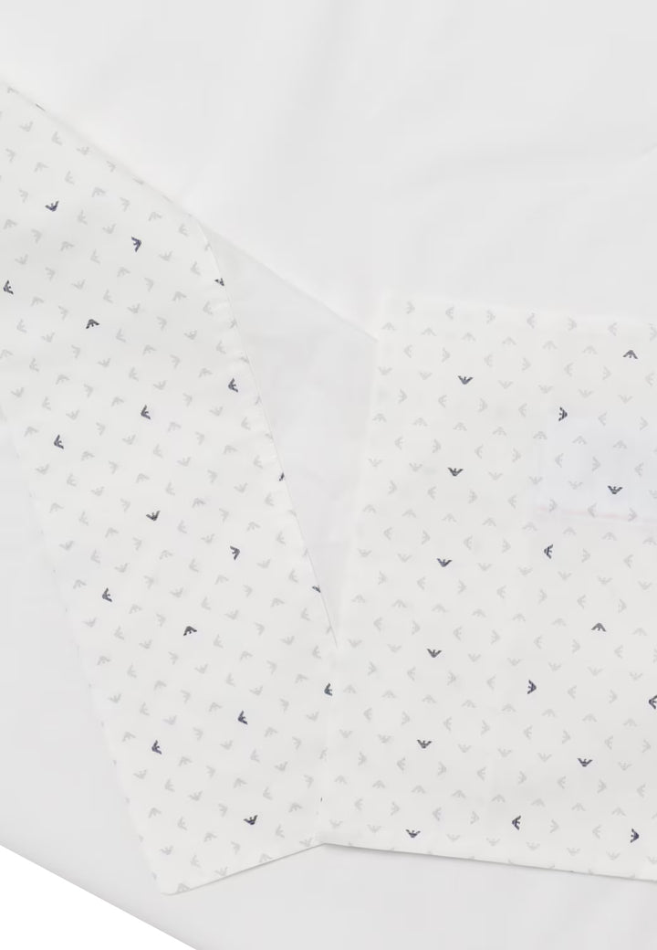 Emporio Armani set lenzuola bianche neonato in cotone