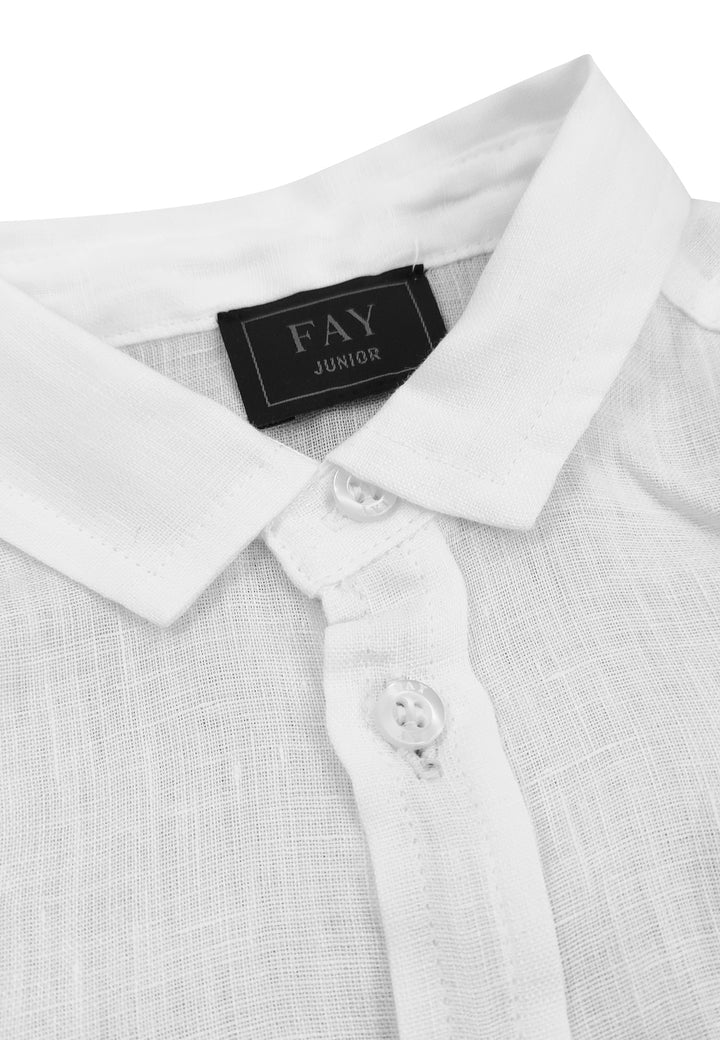ViaMonte Shop | Fay camicia bianca neonato in lino