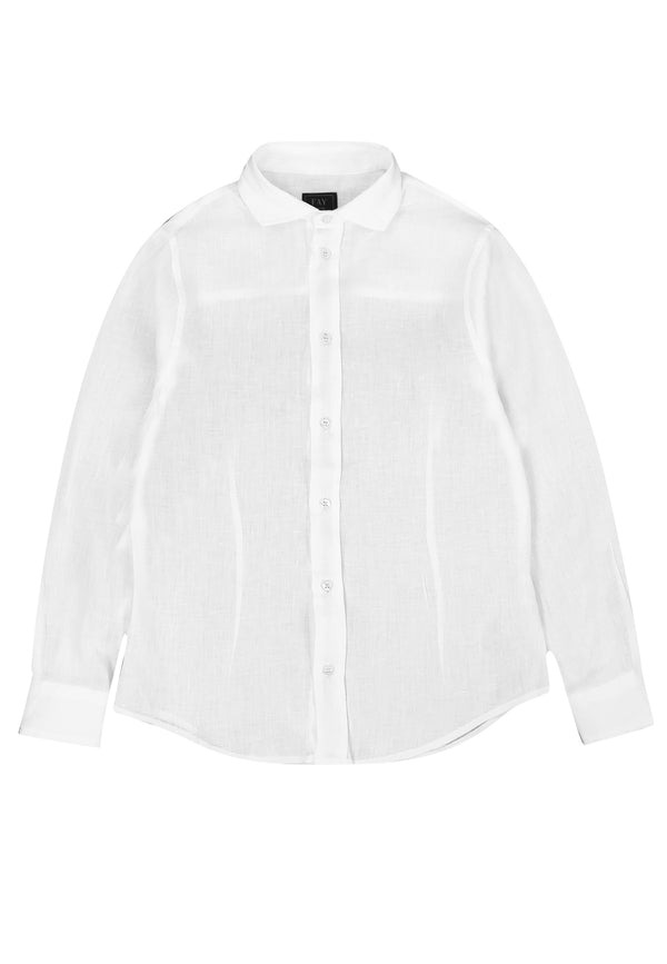 ViaMonte Shop | Fay camicia bianca bambino in lino