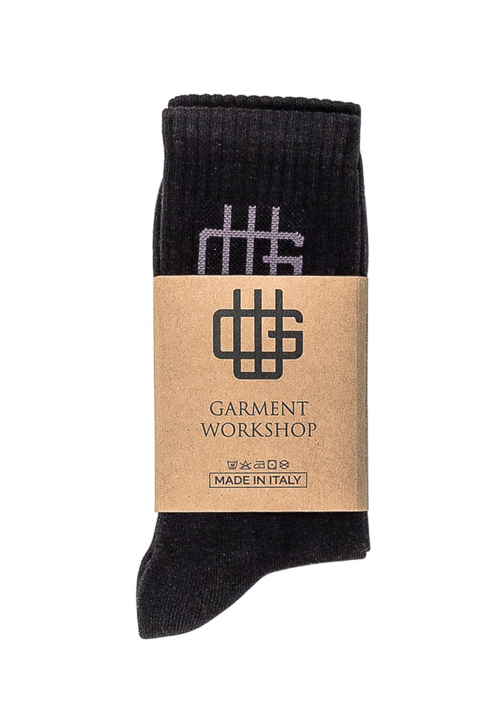Garment Workshop calza nera unisex in spugna