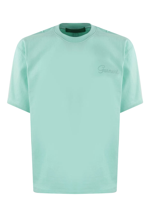 Garment Workshop t-shirt verde acqua unisex in jersey di cotone