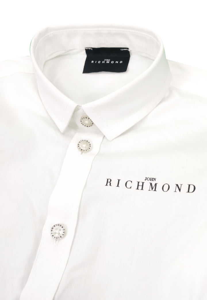 John Richmond camicia bianca bambino in cotone