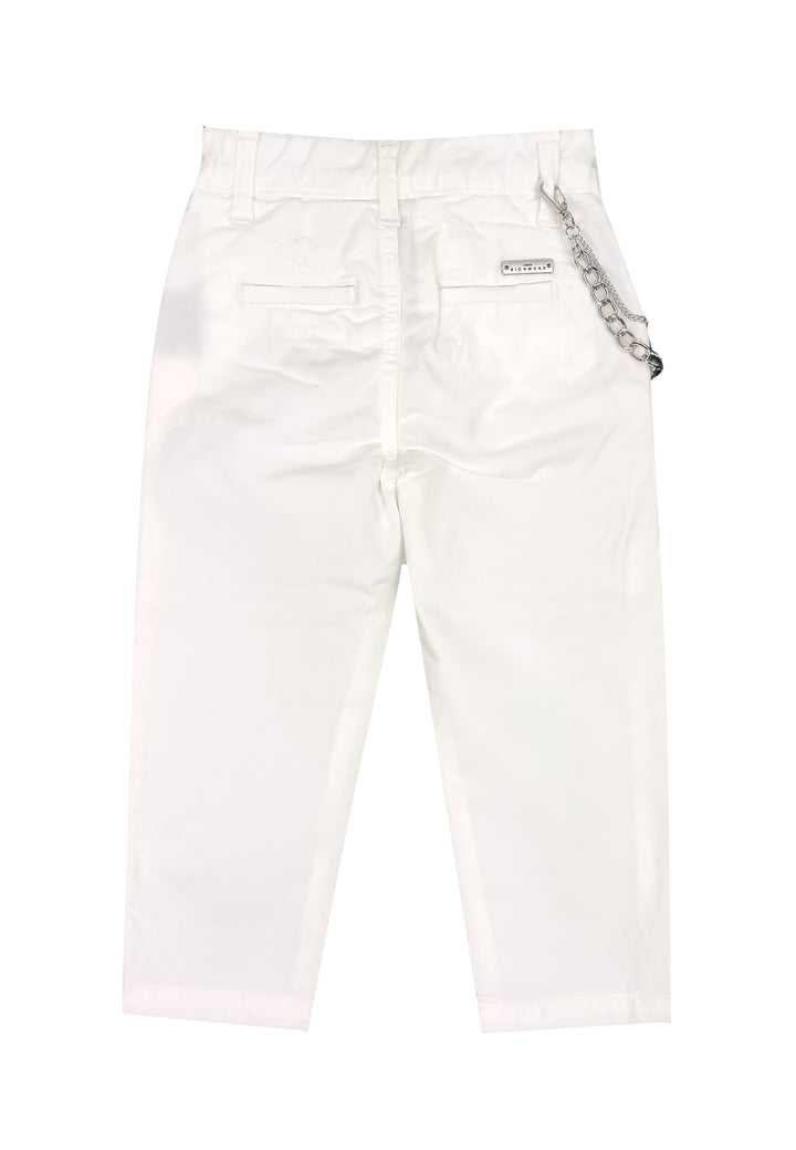 John Richmond pantalone bianco bambino in cotone