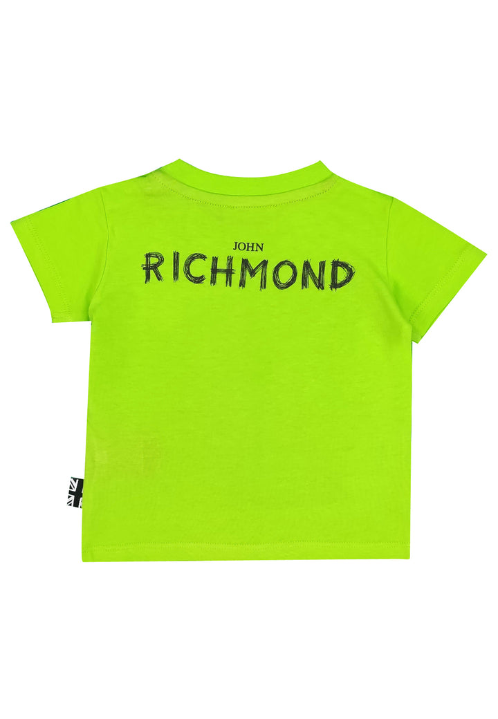 John Richmond t-shirt verde lime neonato in cotone