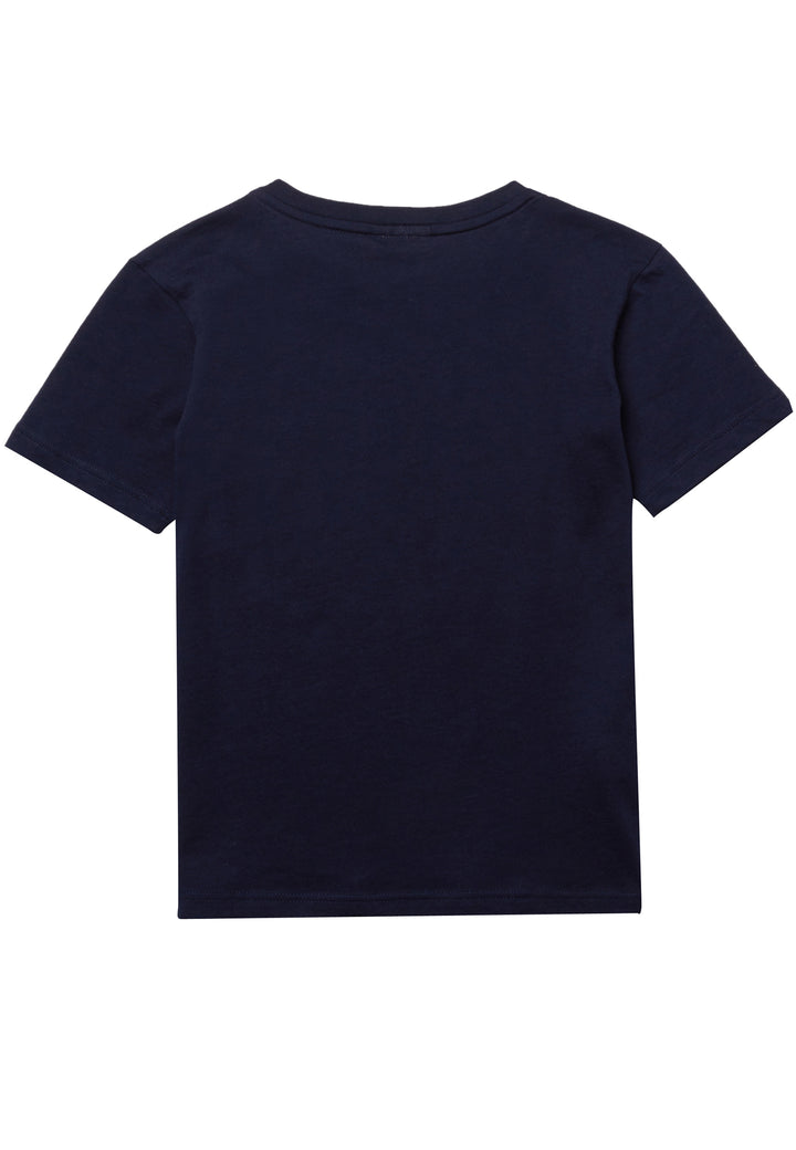 Lacoste t-shirt ragazzo blu navy in jersey di cotone