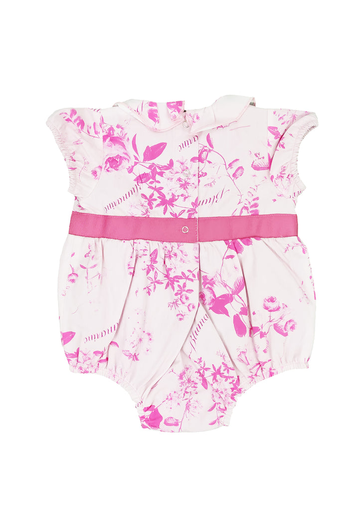 Miss Blumarine pagliaccetto rosa neonata in cotone