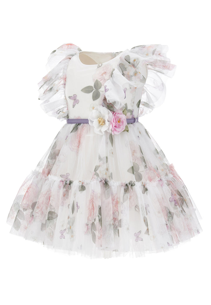 ViaMonte Shop | Monnalisa vestito bianco bambina in tulle