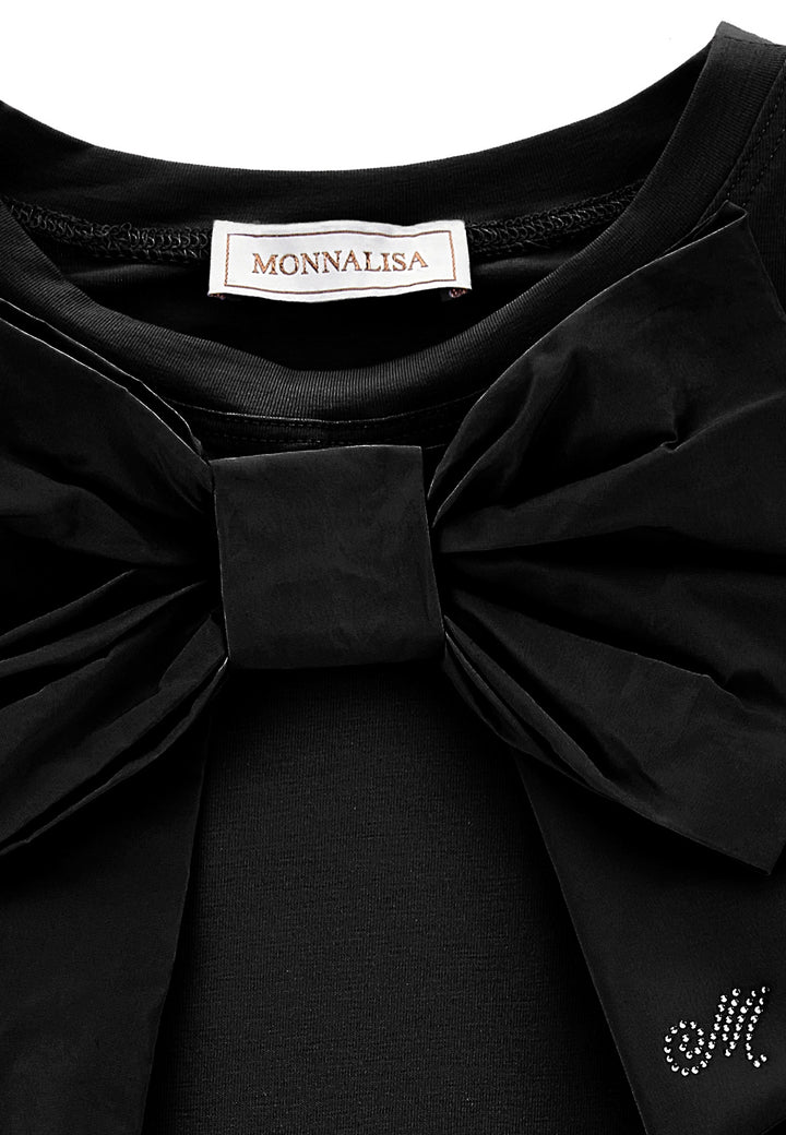 ViaMonte Shop | Monnalisa t-shirt nera bambina in cotone