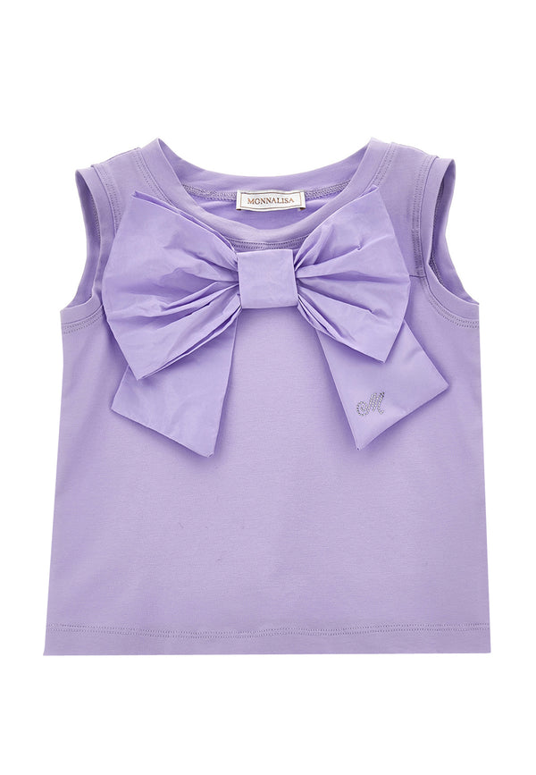 ViaMonte Shop | Monnalisa t-shirt glicine bambina in cotone