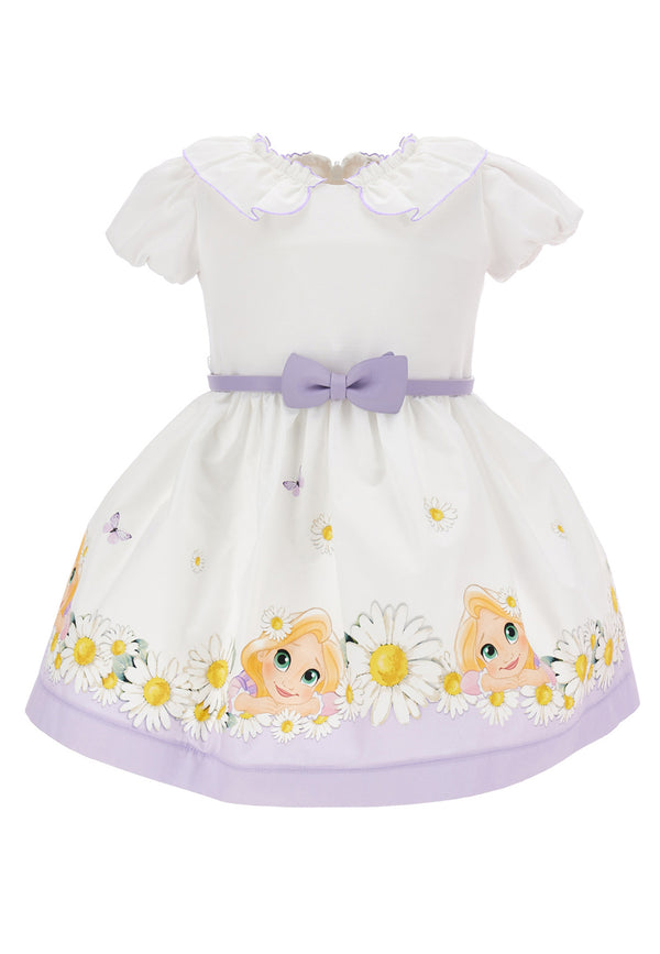Monnalisa vestito bianco neonata in cotone