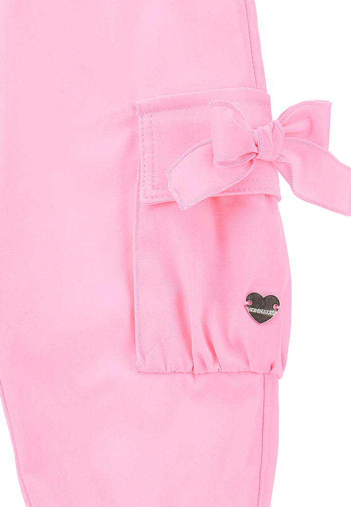 Monnalisa pantalone rosa neonata in cotone