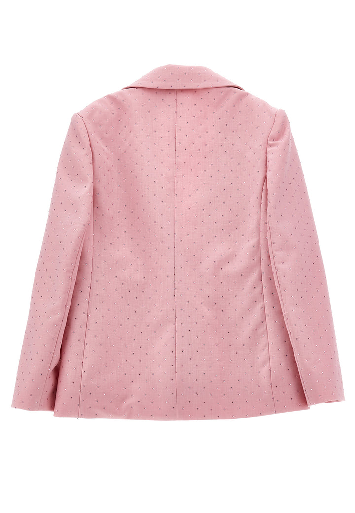 Monnalisa giacca rosa bambina in tessuto tecnico
