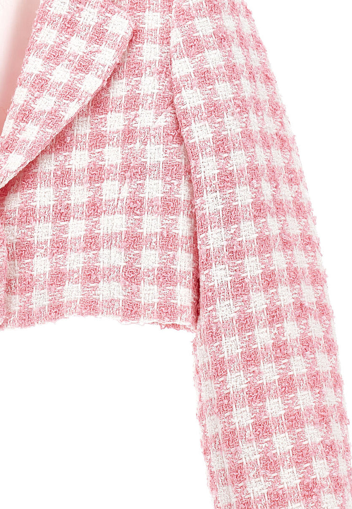 Monnalisa giacca rosa bambina in misto cotone