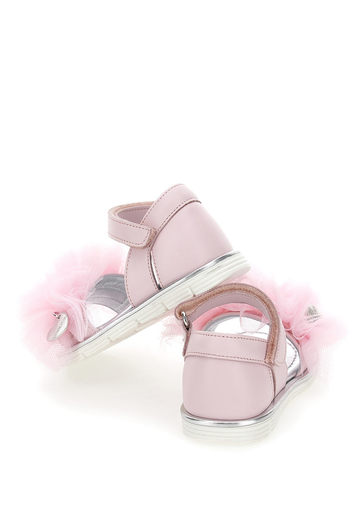 Monnalisa sandali rosa bambina in pelle