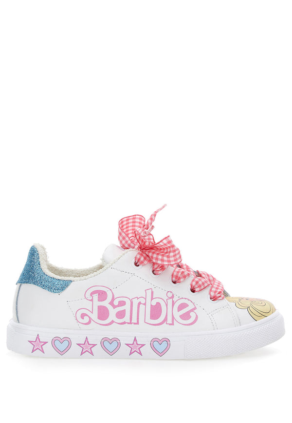 Monnalisa sneakers bycast Barbie bianche bambina