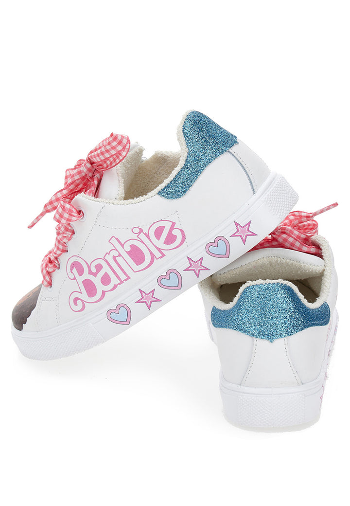 Monnalisa sneakers bycast Barbie bianche bambina