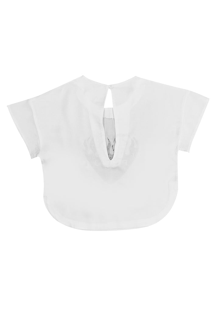 Pinko t-shirt bianca bambina in viscosa
